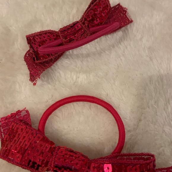 Girls 6 piece hair ribbon and bow set - Picture 12 of 12